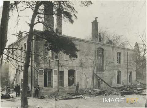 Incendie du château du Grand Sauvoy (Maxéville)